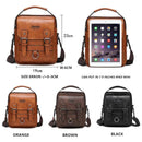 Bolsa Masculina Executiva JEEP BULUO Multiuso de Couro | Grande Capacidade, Alça Transversal, Estilo Messenger