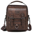 Bolsa Masculina Executiva JEEP BULUO Multiuso de Couro | Grande Capacidade, Alça Transversal, Estilo Messenger